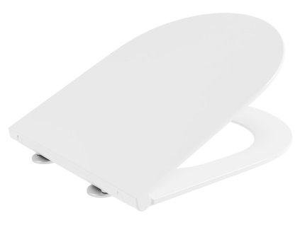 Sapho GLANZ záchodové prkénko, SLIM, Soft Close, Easy Take, bílá 201.526.4