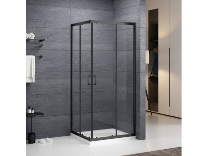 Roth PROJECT SUNDIS BLACK Sprchový kout čtvercový 80x80 cm N0788