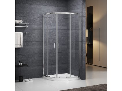 Roth PROJECT ALBIS Sprchový kout čtvrtkruhový 90x90 cm N0777
