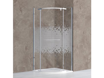 Roth PROJECT ARDIS Sprchový kout čtvrtkruhový 90x90 cm N0799