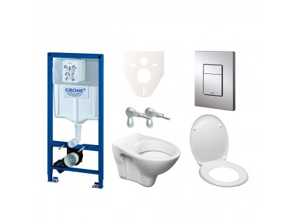 Grohe Rapid SL sada pro závěsné WC + klozet a sedátko softclose Ideal Standard Quarzo