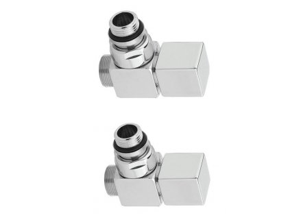 Sapho CUBE připojovací sada ventilů ruční rohová, chrom CP4010