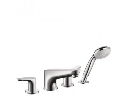 Hansgrohe Focus E2 31936000 čtyřotvorová vanová baterie na okraj vany, chrom 31936000