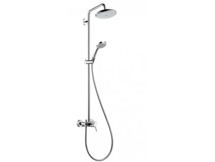 Hansgrohe Croma 220 Showerpipe 27222000 baterie sprchová nástěnná - set 27222000 - Vodovodní baterie > Sprchové baterie