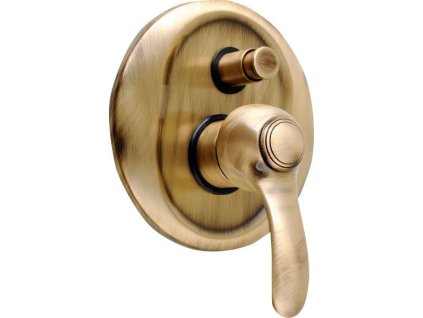 SAPHO VANITY podomítková sprchová baterie, 2 výstupy, bronz 77856