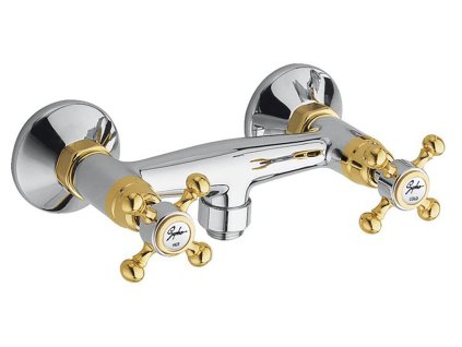 REITANO ANTEA nástěnná sprchová baterie, chrom/zlato 3862 - Vodovodní baterie > Sprchové baterie