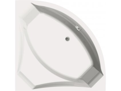 4934 vagnerplast veronela rohova vana 140 x 140 x 45cm