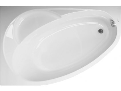 4898 vagnerplast flora rohova vana leva 150 x 100 x 43cm