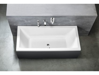 AQUALINE NISA obdélníková vana 170x75x42cm, bílá A1775