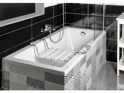 AQUALINE DOUBRAVA obdélníková vana 160x70x42cm, bílá A1670
