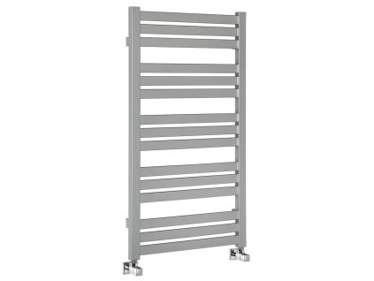 Otopné těleso / radiátor / topný žebřík: SAPHO NEVEL otopné těleso 555 x 1043mm, 440 W, stříbrná (H-610S) NV610S od značky Sapho. Série: Nevel. Šířka: 555 mm. Výška: 1043 mm. Výkon: 440 W. Barva: Stříbrná. Materiál: Ocel. Možnost vytápění: Kombinované vytápění, Ústřední vytápění. Doporučená topná tyč o výkonu: 400 W. Doporučené umístění: Koupelna. Rozměry (šxv): 555 x 1043 mm. Rozteč připojení přesně: 515 mm. Styl: Designový. Tvar: Designový, Tvar H. Připojení: Boční připojení.