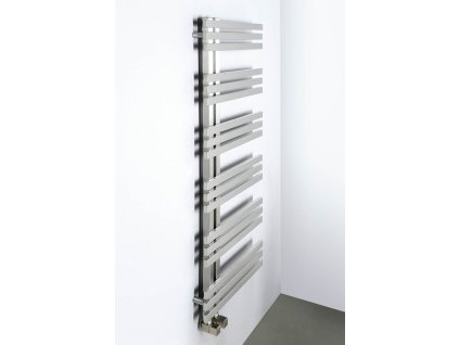 Otopné těleso / radiátor / topný žebřík: SAPHO VISTA otopné těleso 500 x 1190mm, 307W, broušená nerez NR613 od značky Sapho. Série: Vista. Šířka: 500 mm. Výška: 1900 mm. Výkon: 307 W. Barva: Broušená nerez. Materiál: Nerez. Možnost vytápění: Kombinované vytápění, Ústřední vytápění. Doporučená topná tyč o výkonu: 300 W. Doporučené umístění: Koupelna. Rozměry (šxv): 500 x 1900 mm. Rozteč připojení 50 mm: Nesymetrické (na bok). Rozteč připojení přesně: 50 mm. Styl: Designový. Tvar: Designový, Tvar E. Připojení: Středové připojení.