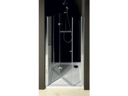 Gelco Sprchové dveře dvoudílné skládací - sklo čiré,   š. 90 cm, v. 190 cm levé GO7290L  š. 90 cm, v. 190 cm levé