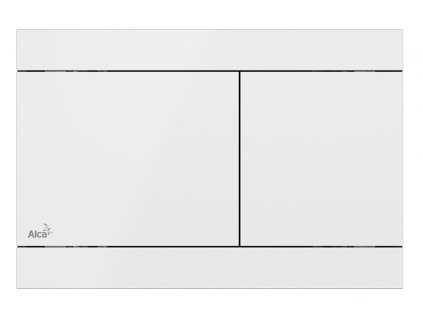 Alcadrain Tlačítko ovládací pro předstěnové instalační systémy  nerez - lesk / bílá