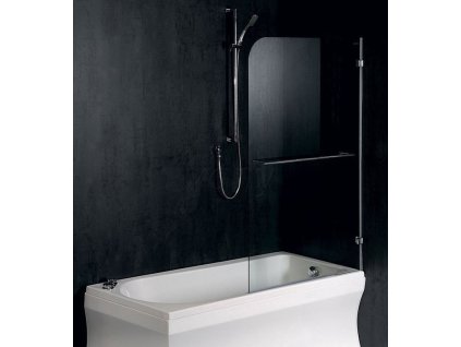POLYSAN VITRA LINE vanová zástěna pevná 750mm, pravá, čiré sklo BN3815R