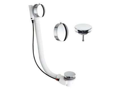Sapho MODEL 06 vanová souprava s bovdenem, délka 875mm, zátka 72mm, chrom 065770051