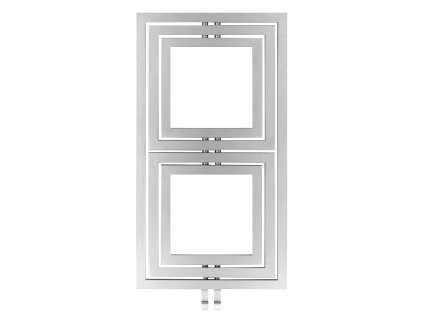 SAPHO DUPOLI otopné těleso 600 x 1110mm, 556 W, stříbrná structural (L-611S) PO611SS