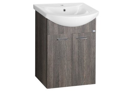 Aqualine ZOJA umyvadlová skříňka 50,5x74x30cm, mali wenge 51056