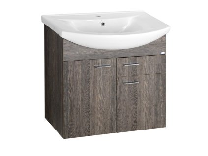 Aqualine ZOJA umyvadlová skříňka 71,5x74x34cm, mali wenge 51076