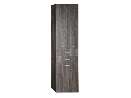 Aqualine ZOJA/KERAMIA FRESH skříňka vysoká s košem 50x184x29cm, mali wenge 51294