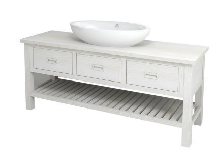 SAPHO BRAND umyvadlová skříňka 160x73x50cm, starobílá BA162