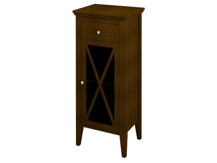 SAPHO CROSS skříňka nízká 49x120x39cm, pravá, mahagon CR017