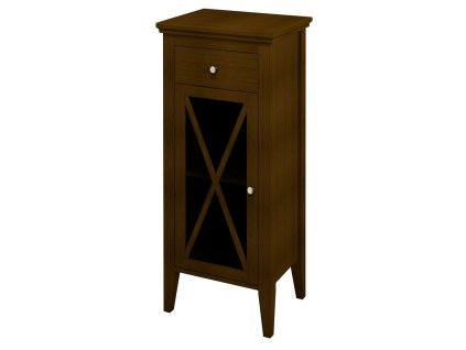 SAPHO CROSS skříňka nízká 49x120x39cm, levá, mahagon CR018