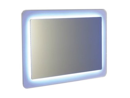 Sapho LORDE LED podsvícené zrcadlo s přesahem 900x600mm, bílá NL602
