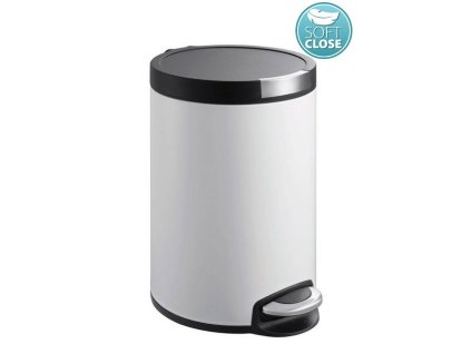 Sapho ARTISTIC odpadkový koš 5l, Soft Close, bílá DR142