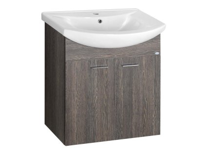 Aqualine ZOJA umyvadlová skříňka 61,5x74x32cm, mali wenge, 2x dvířka 51062