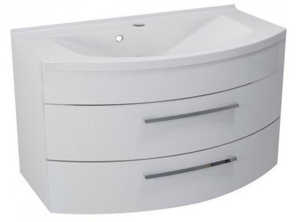 Sapho JULIE umyvadlová skříňka 90x50x50cm, 2 zásuvky, bílá JU090-3030