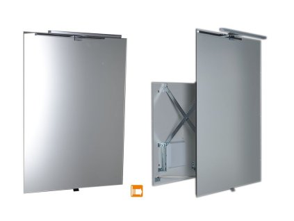Sapho TIRA výsuvné zrcadlo s LED osvětlením 6W 600x800x54-356mm TR060