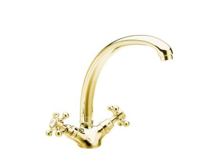 REITANO ANTEA stojánková dřezová baterie, výška 265mm, zlato 3115