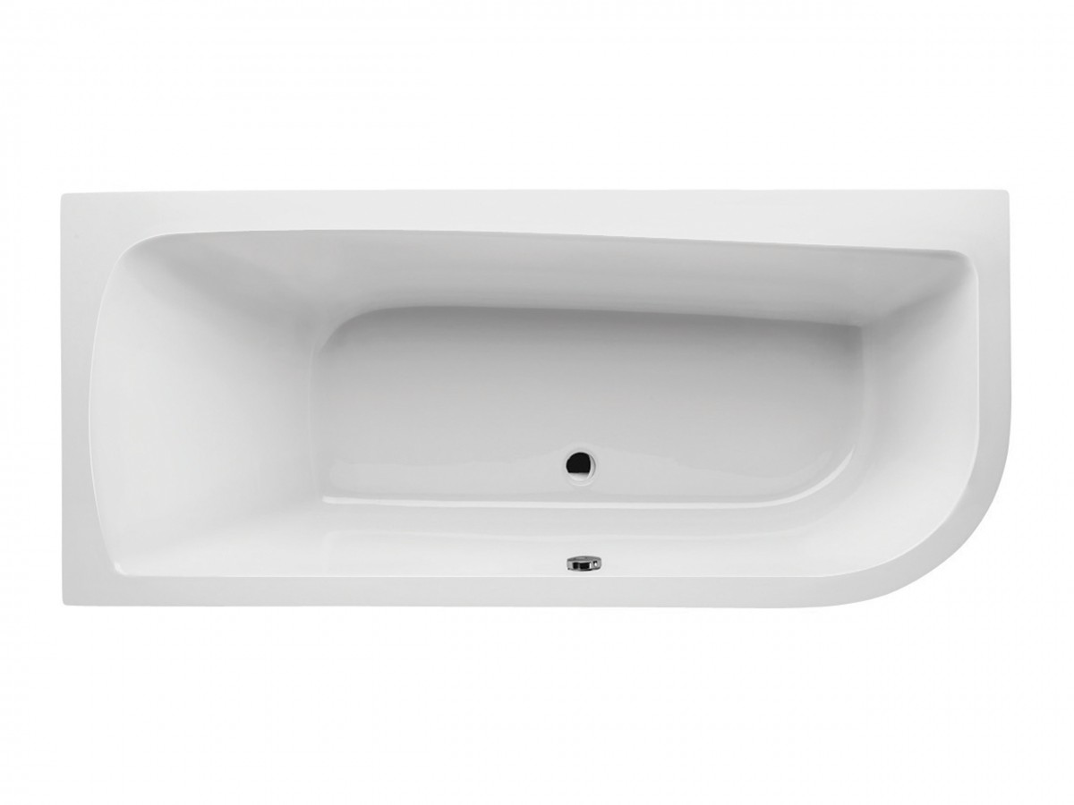 Santech ASYMETRICKÁ VANA OPTIMA 169x75 cm, levá