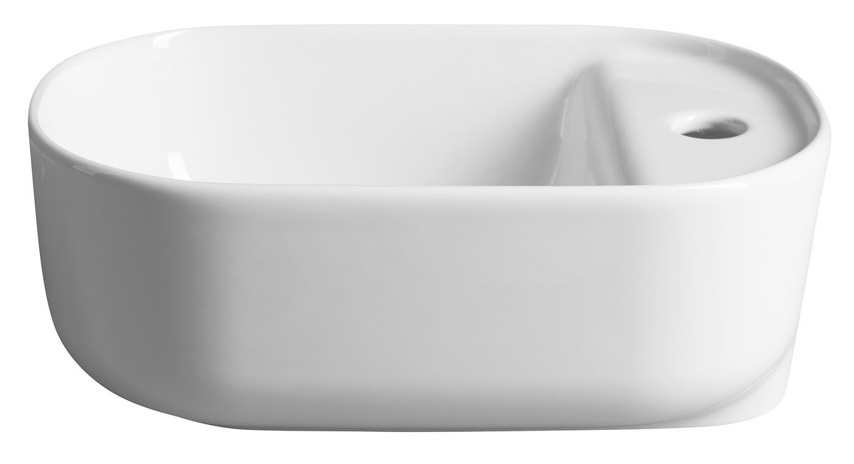 CERASTYLE MANAKI keramické umývátko 42x28cm, bílá, další pohled