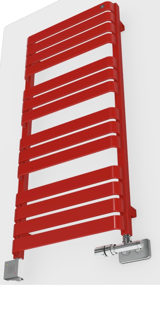 Terma Warp T designový koupelnový radiátor, další pohled, záběr 3