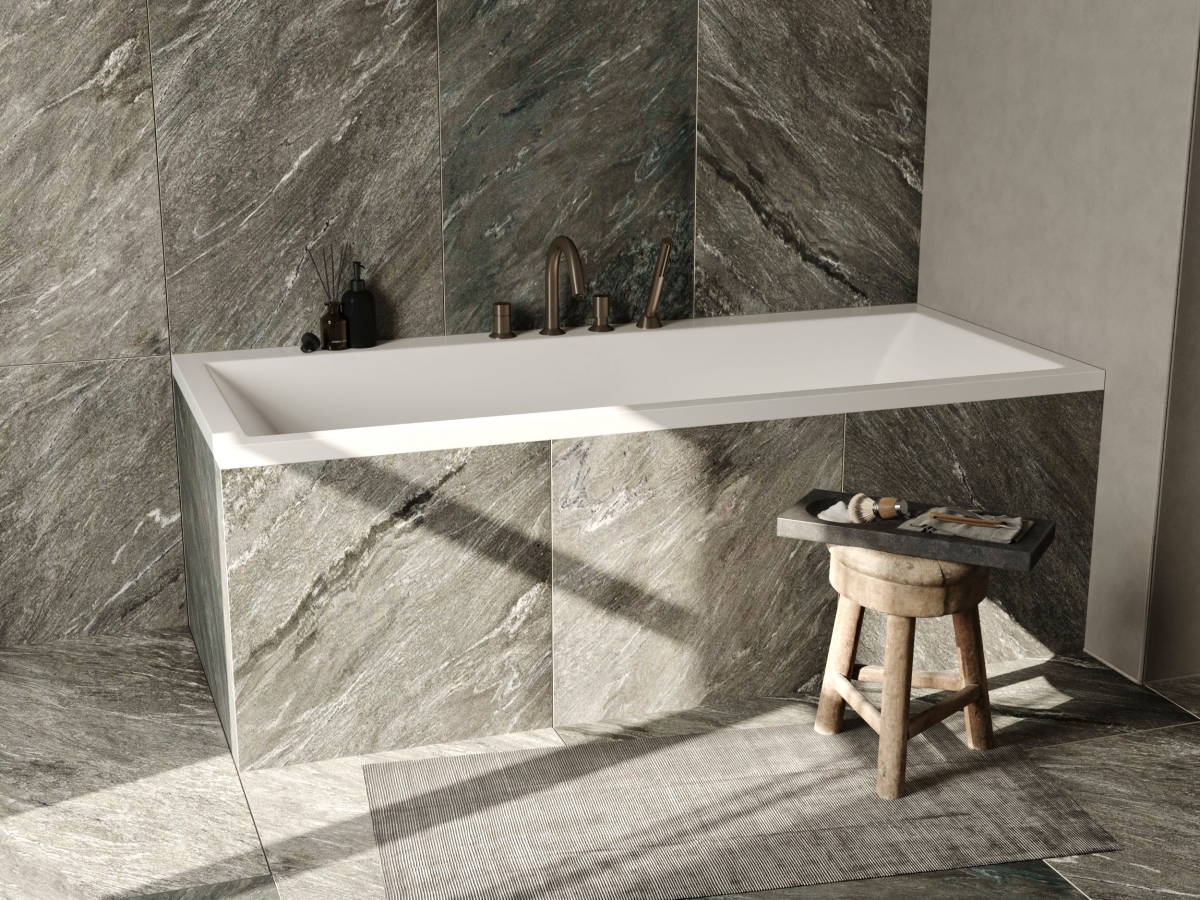 Santech OBDÉLNÍKOVÁ VANA EVO SHARP, 168x78 cm, vana v interiéru