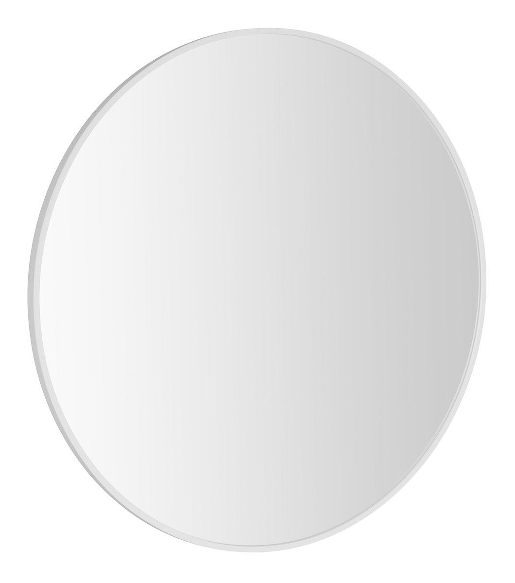 Sapho NOTION SLIM kulaté zrcadlo v rámu ø 70cm, bílá mat