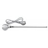 Elektrická topná tyč s termostatem, rovný kabel, 400 W, chrom LT67444