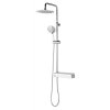 Sapho LIAM sprchový sloup s termostatickou baterií a praktickou policí, chrom LP139