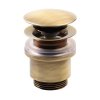 Uzavíratelná k. výpust pro umyvadla bez přepadu Click Clack,tichá,V10-25mm,bronz