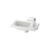 Ravak umývátko Chrome L white s otvory
 400 x 220 XJGL1100000