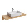Ravak Deska pod umyvadlo š. 120 cm, hl. 55 cm, v. 5 cm,   dub  FORMY DESKA L   1200   X000000835  dub