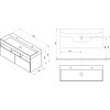 Ravak SD Natural 120, koupelnová skříňka s umyvadlem - X000001053