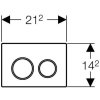 61734 1 geberit omega 20 115 085 kn 1 ovladaci tlacitko pochromovana matna leskla matna