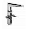 Hansa Fit elektronická páková kuchyňská baterie Hybrid, černá/chrom 65242213