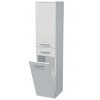 Intedoor Uni, koupelnová skříňka vysoká s košem - UNI SV 162/35 1Z 2D K P