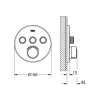Grohe SmartControl baterie pod omítku se 3 výstupy, chrom 29146000