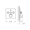 Grohe SmartControl baterie pod omítku s 3 výstupy, chrom 29149000