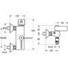 Hansa termostatická sprchová nástěnná baterie, chrom 08240282 2